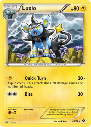 Luxio (45) 45/99 - Next Destinies Reverse Holofoil - Poke-Collect