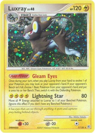 Luxray 7/130 - Diamond and Pearl Holofoil - Poke-Collect
