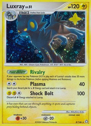 Luxray 8/146 - Legends Awakened Reverse Holofoil - Poke-Collect