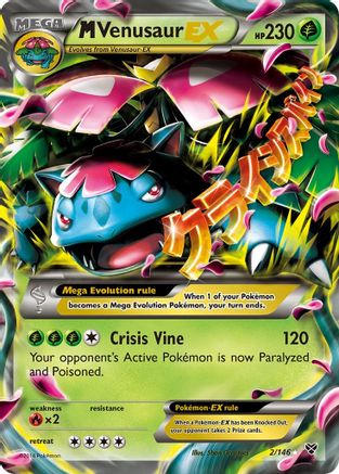 M Venusaur EX 2/146 - XY Base Set Holofoil - Poke-Collect
