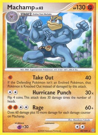 Machamp 20/100 - Stormfront Reverse Holofoil - Poke-Collect