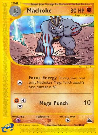 Machoke 38/144 - Skyridge Reverse Holofoil - Poke-Collect