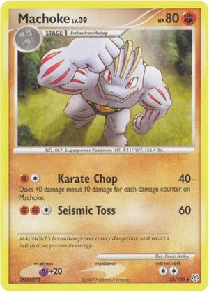 Machoke 53/130 - Diamond and Pearl Reverse Holofoil - Poke-Collect