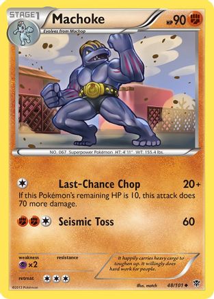 Machoke 48/101 - Plasma Blast Reverse Holofoil - Poke-Collect