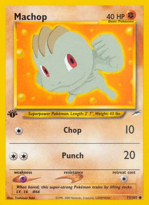 Machop 73/105 - Neo Destiny 1st Edition - Poke-Collect