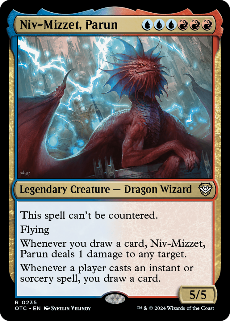 Niv-Mizzet, Parun (OTC-235) - Outlaws of Thunder Junction Commander - Poke-Collect