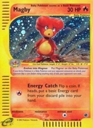 Magby (17) 17/165 - Expedition Holofoil - Poke-Collect