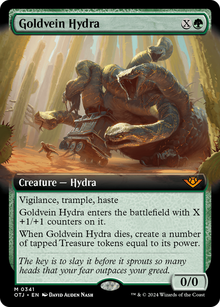 Goldvein Hydra (OTJ-341) - Outlaws of Thunder Junction: (Extended Art) Foil - Poke-Collect