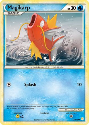 Magikarp 72/123 - HeartGold SoulSilver Reverse Holofoil - Poke-Collect