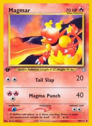 Magmar 40/111 - Neo Genesis 1st Edition - Poke-Collect