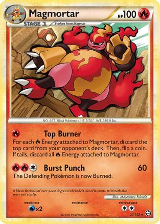 Magmortar 27/102 - Triumphant Reverse Holofoil - Poke-Collect