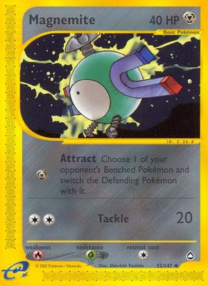 Magnemite 52/147 - Aquapolis Reverse Holofoil