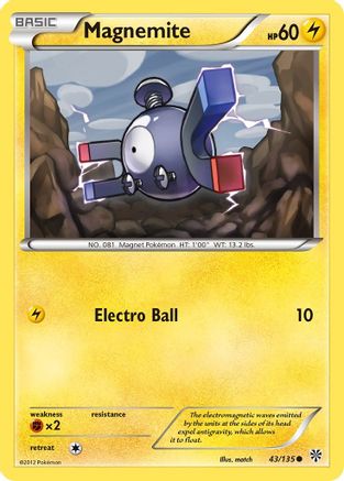 Magnemite (43) 43/135 - Plasma Storm Reverse Holofoil - Poke-Collect