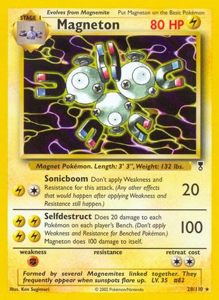 Magneton 28/110 - Legendary Collection Reverse Holofoil - Poke-Collect