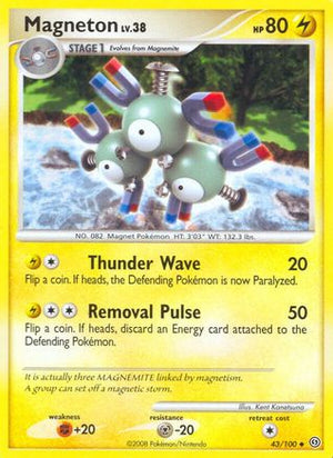 Magneton (43) 43/100 - Stormfront Reverse Holofoil - Poke-Collect