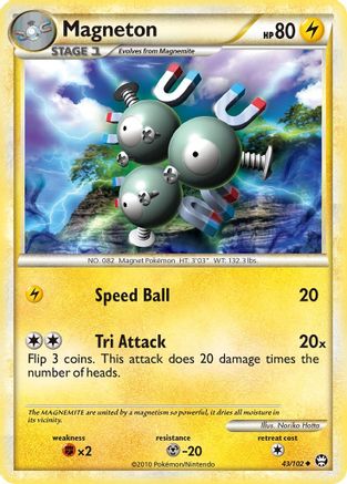 Magneton 43/102 - Triumphant Reverse Holofoil - Poke-Collect