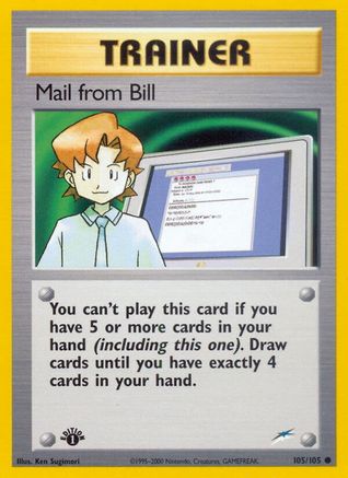 Mail from Bill 105/105 - Neo Destiny Unlimited - Poke-Collect