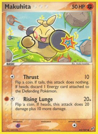 Makuhita 65/107 - Deoxys Reverse Holofoil - Poke-Collect