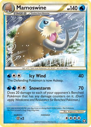 Mamoswine 5/102 - Triumphant Reverse Holofoil - Poke-Collect