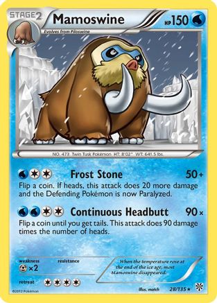 Mamoswine 28/135 - Plasma Storm - Poke-Collect