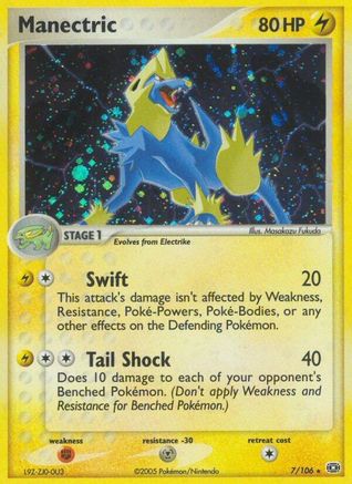 Manectric - 007/106 7/106 - Emerald Reverse Holofoil - Poke-Collect