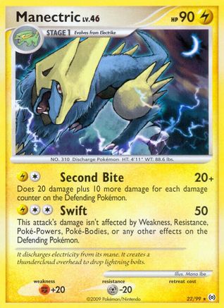 Manectric (22) 22/99 - Arceus Reverse Holofoil - Poke-Collect