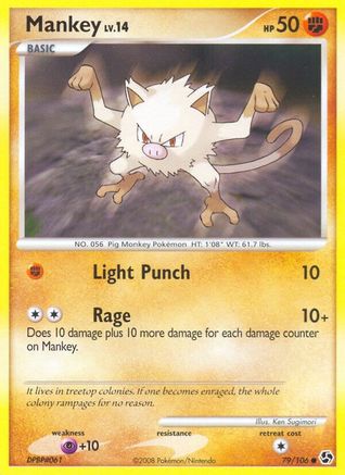 Mankey 79/106 - Great Encounters Reverse Holofoil - Poke-Collect