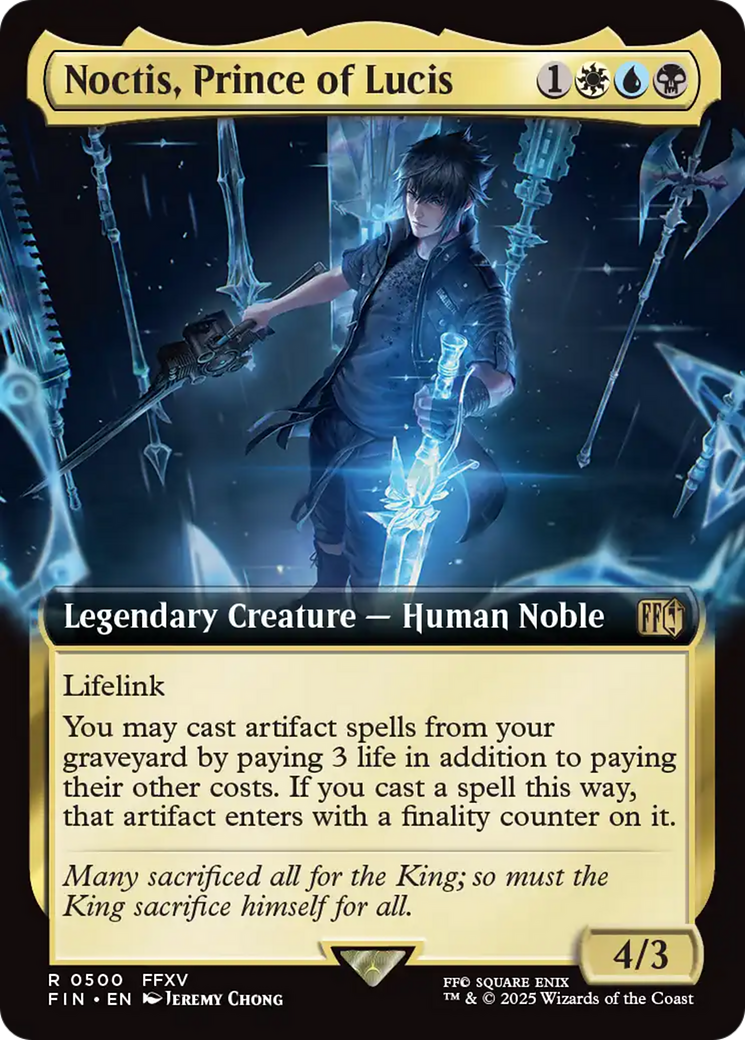 Noctis, Prince of Lucis (FIN-500) - FINAL FANTASY: (Extended Art) - Poke-Collect