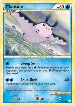 Mantine 45/123 - HeartGold SoulSilver - Poke-Collect