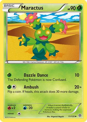 Maractus 11/135 - Plasma Storm Reverse Holofoil - Poke-Collect