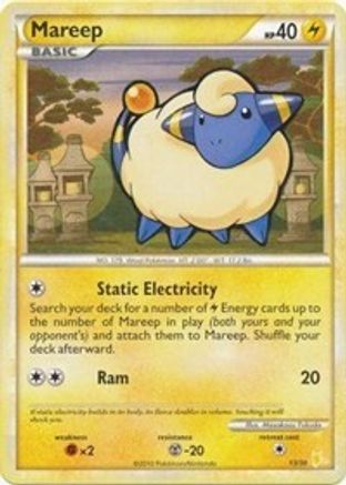Mareep (#20) 20 - HGSS Trainer Kit Gyarados & Raichu - Poke-Collect