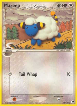 Mareep (Delta Species) 54/101 - Dragon Frontiers Reverse Holofoil - Poke-Collect