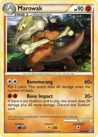 Marowak 44/102 - Triumphant - Poke-Collect