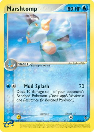 Marshtomp 36/97 - Dragon Reverse Holofoil - Poke-Collect
