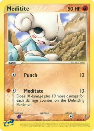 Meditite 37/97 - Dragon Reverse Holofoil - Poke-Collect
