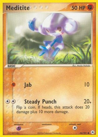 Meditite - 66/101 66/101 - Hidden Legends - Poke-Collect