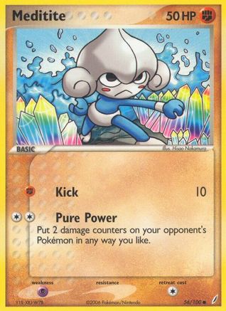 Meditite 56/100 - Crystal Guardians - Poke-Collect