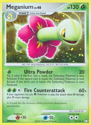 Meganium 13/123 - Mysterious Treasures Reverse Holofoil - Poke-Collect