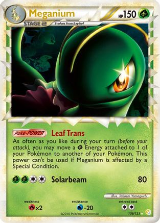 Meganium (Prime) 109/123 - HeartGold SoulSilver Holofoil - Poke-Collect