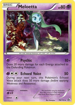 Meloetta (78) 78/113 - Legendary Treasures Holofoil - Poke-Collect