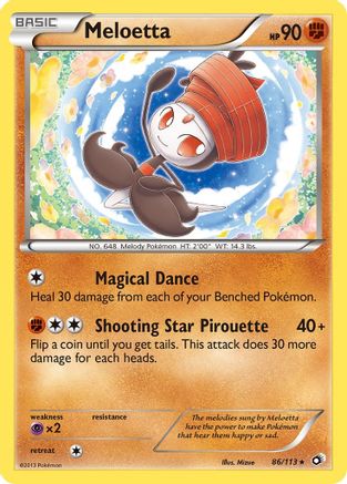 Meloetta (86) 86/113 - Legendary Treasures Reverse Holofoil - Poke-Collect