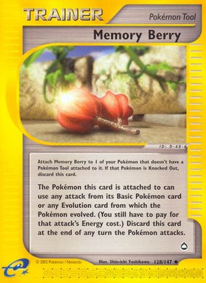 Memory Berry 128/147 - Aquapolis Reverse Holofoil - Poke-Collect