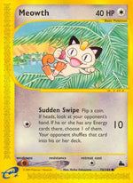 Meowth 78/144 - Skyridge Reverse Holofoil - Poke-Collect