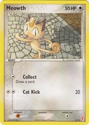 Meowth 4/12 - EX Trainer Kit 2 Plusle & Minun - Poke-Collect