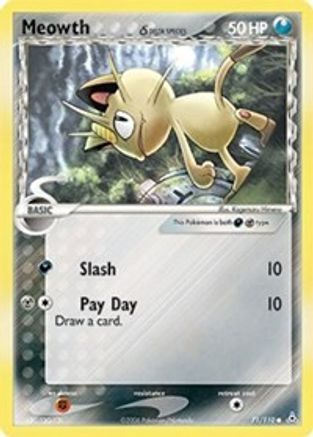 Meowth (Delta Species) 71/110 - Holon Phantoms Reverse Holofoil - Poke-Collect