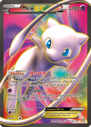 Mew EX (120 Full Art) 120/124 - Dragons Exalted Holofoil - Poke-Collect