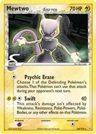 Mewtwo (Delta Species) 24/110 - Holon Phantoms Reverse Holofoil - Poke-Collect
