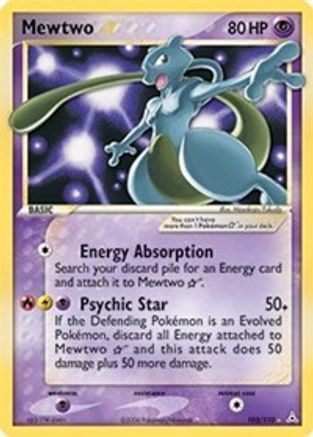 Mewtwo Star 103/110 - Holon Phantoms Holofoil - Poke-Collect