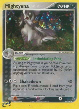 Mightyena - 10/109 10/109 - Ruby and Sapphire Holofoil - Poke-Collect
