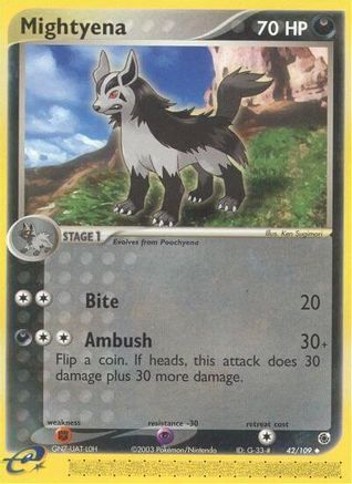 Mightyena - 42/109 42/109 - Ruby and Sapphire - Poke-Collect